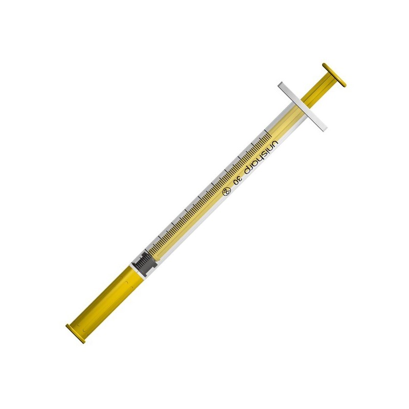 Syringe 1ml Gold Colour X 50