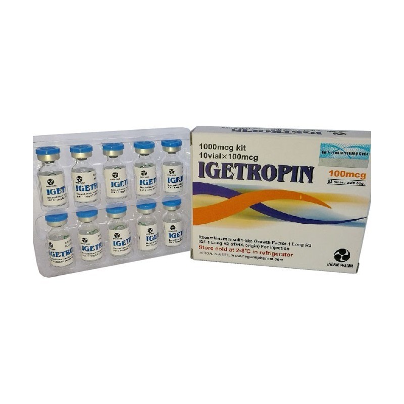 3 x £139 IGETROPIN IGF 100mcg 10 vials + Free Bac Water