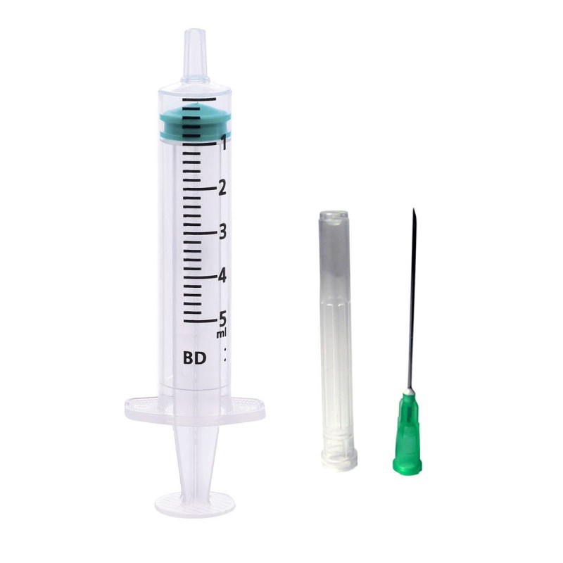 30 x 5ml Syringes with 30 x Green Needles 21G x 2"